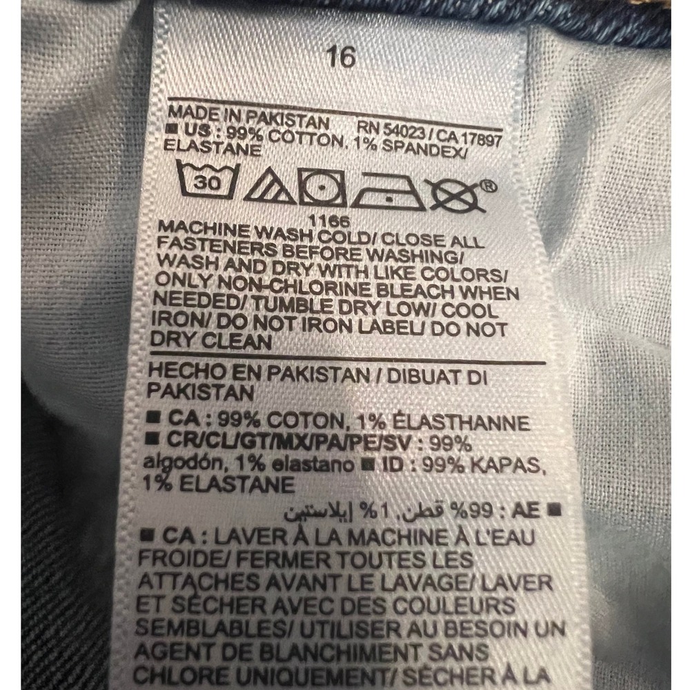 Old Navy Curvy High Rise O G Straight Leg Jeans Women's Size 16 Margarita Wash - Picture 4 of 5